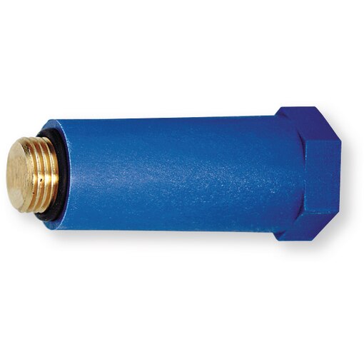 Afdichtplug messing 15mm blauw